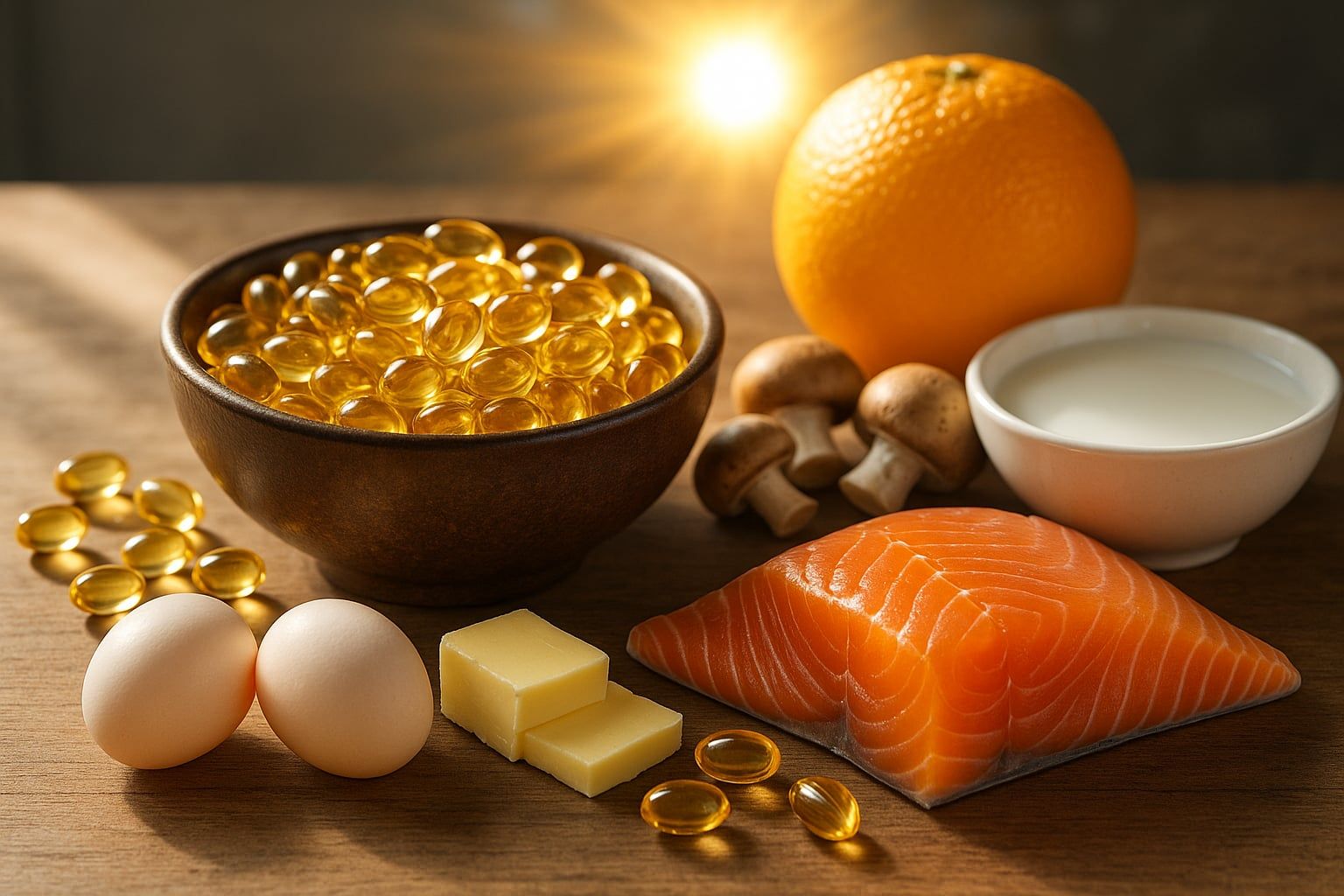 Persona exponiéndose al sol de manera saludable para sintetizar vitamina D naturalmente